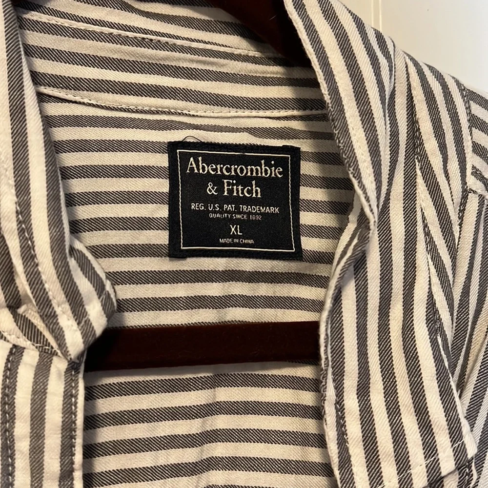 Abercrombie & Fitch striped shirt dress XL - Picture 3 of 4